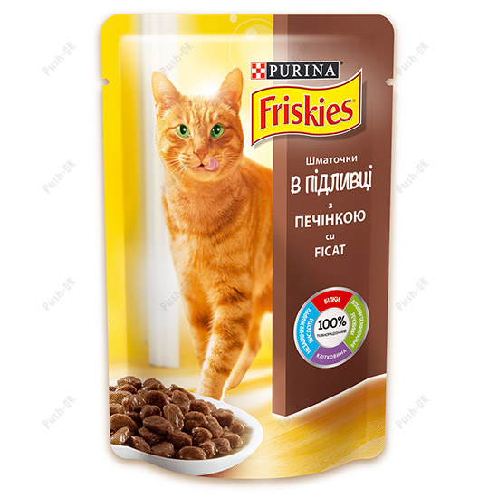 Friskies (Фрискис) с печенью консерва для кошек 100г